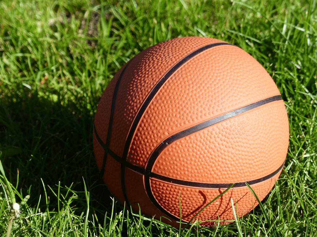 Basketballs for outdoors have larger pebbles 
