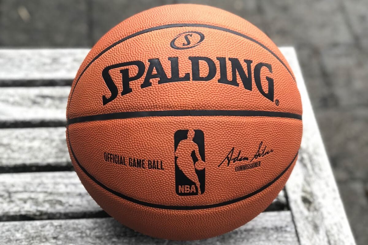 One of the Spalding-manufactured b-balls.