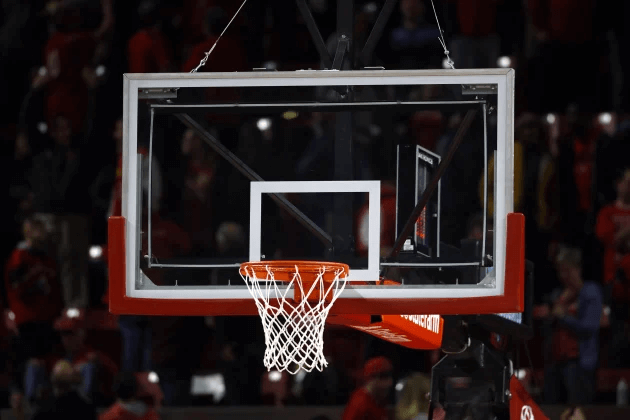 The rim is placed 15 cm from the bottom edge of the backboard