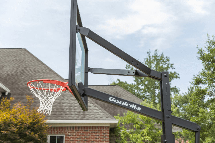 Goalrilla hoops feature a one-piece steel pole