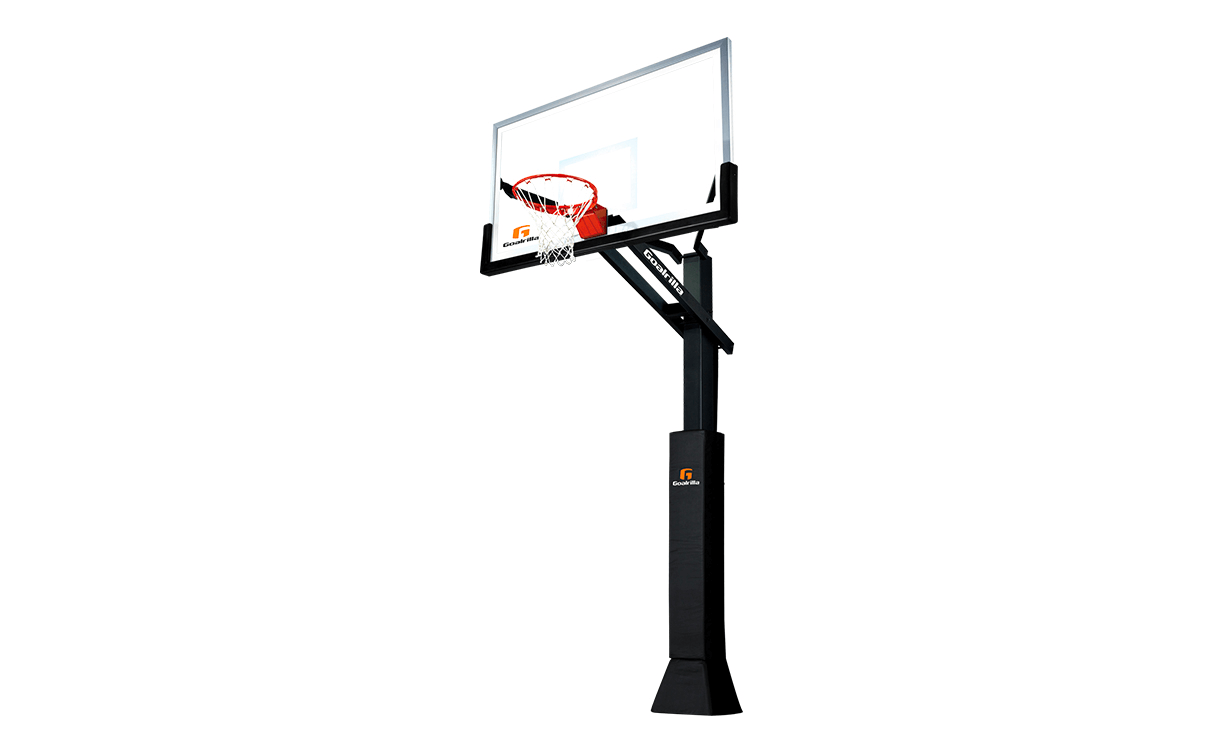 Goalrilla hoop feature tempered glass boards for a professional look