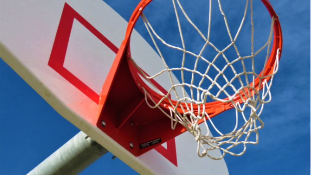 A Rim Is Attached To The Backboard