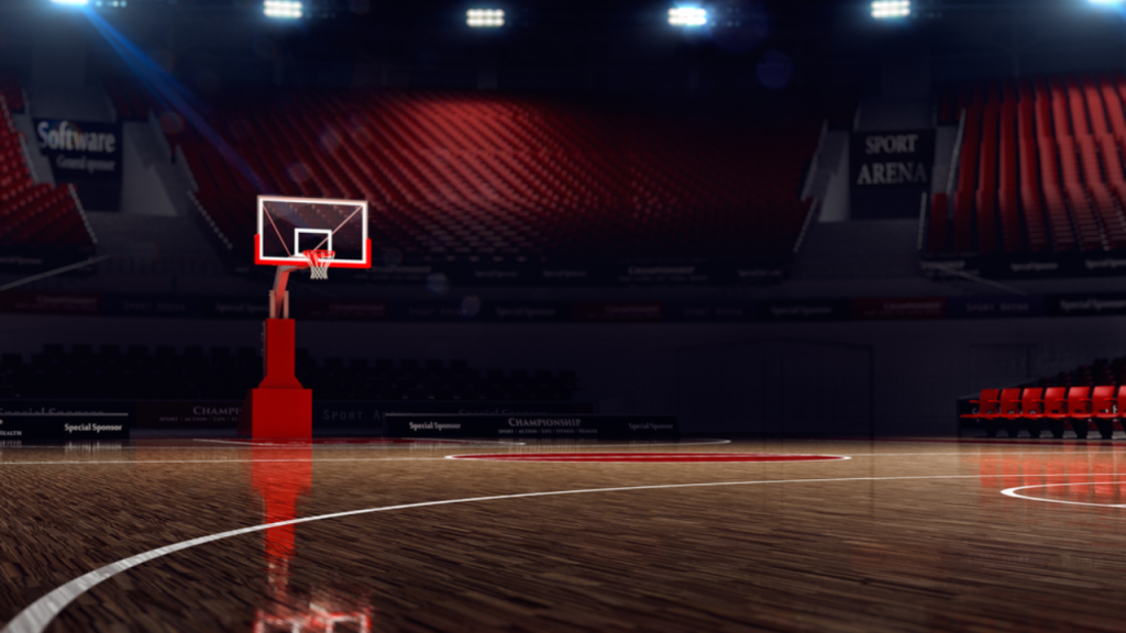 Type of basketball hoop NBA use