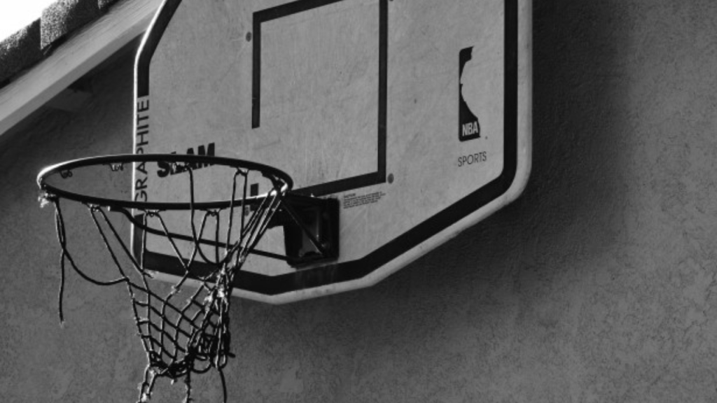 Well-mount type of basketball hoops