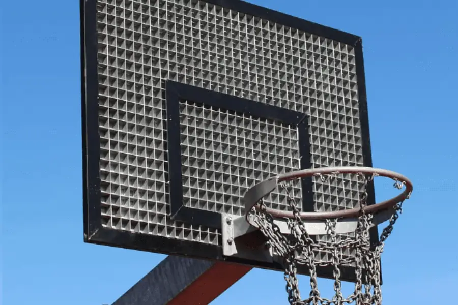 Steel is the most sturdy basketball backboard material