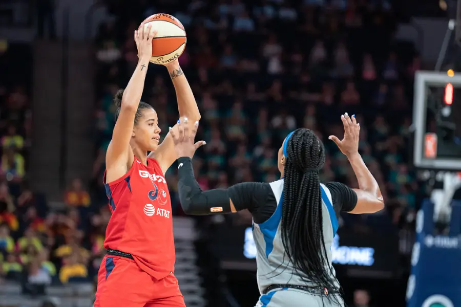 The WNBA uses a smaller ball for female players